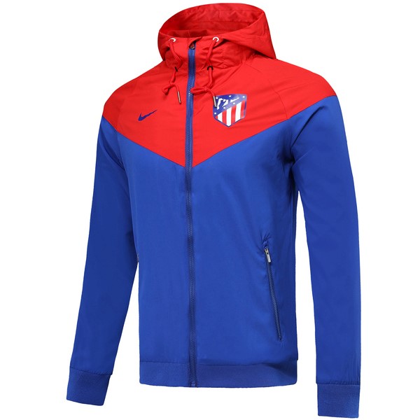 Windjacke Atletico Madrid 2018-19 Blau Rote Fussballtrikots Günstig